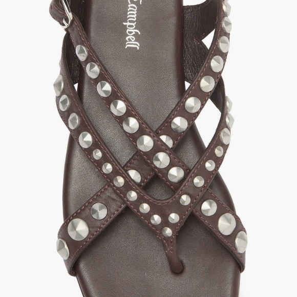 Jeffrey Campbell Anthropologie Xanthe Brown Leather Gladiator Sandals New - Picture 6 of 10